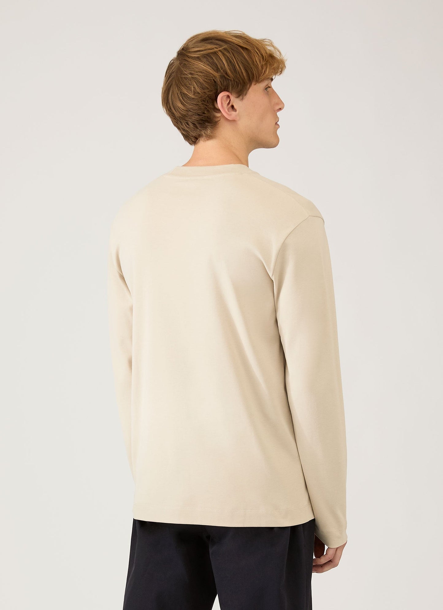 Mens Long Sleeve Heavyweight Tshirt In Hazelwood Mtsh0182 Brgt