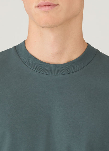 Mens Long Sleeve Heavyweight Tshirt In Dark Petrol Mtsh0182 Gnit