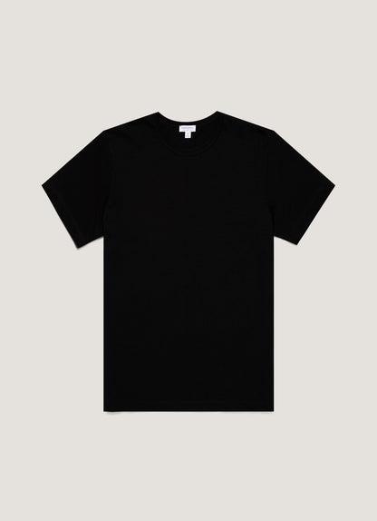 Mens Single Jersey Tshirt In Black Mtsh0187 Bkaa