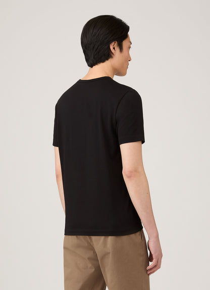 Mens Single Jersey Tshirt In Black Mtsh0187 Bkaa