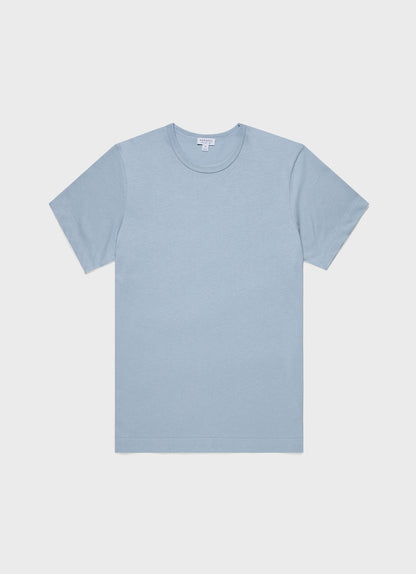 Mens Single Jersey Tshirt In Blue Mist Mtsh0187 Buvq