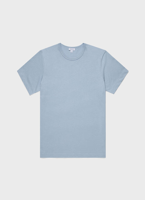Mens Single Jersey Tshirt In Blue Mist Mtsh0187 Buvq