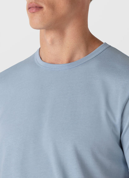 Mens Single Jersey Tshirt In Blue Mist Mtsh0187 Buvq