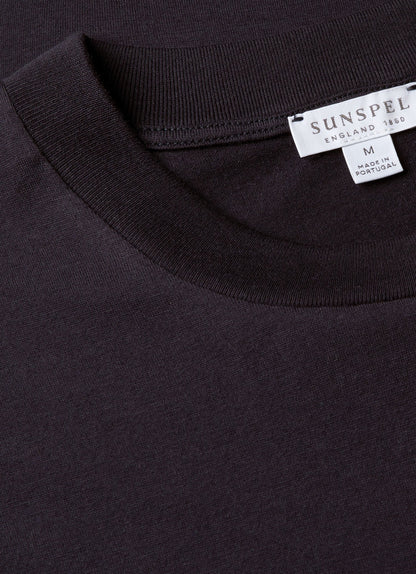 Mens Silk Cotton Cashmere Tshirt In Navy Mtsh0203 Buaa