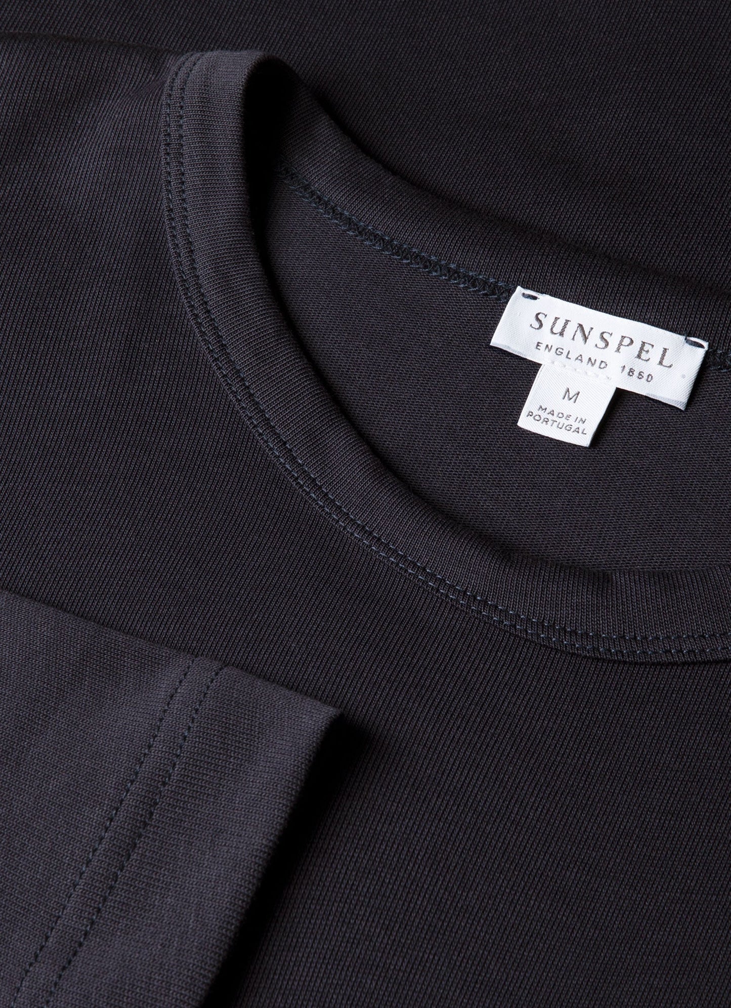 Mens Long Sleeve Heavyweight Jersey Tshirt In Navy Mtsh0206 Buaa