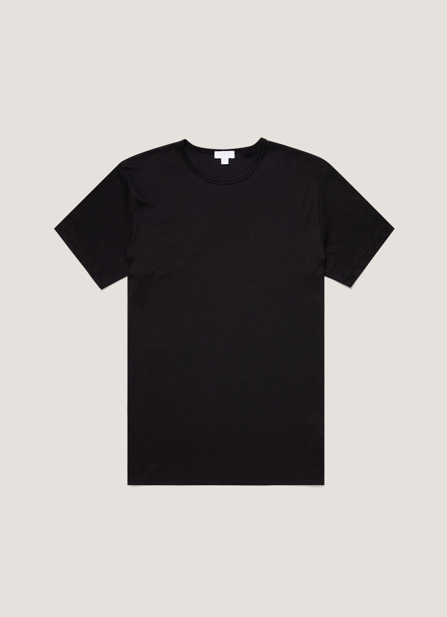 Mens Sea Island Cotton Underwear T Shirt Black