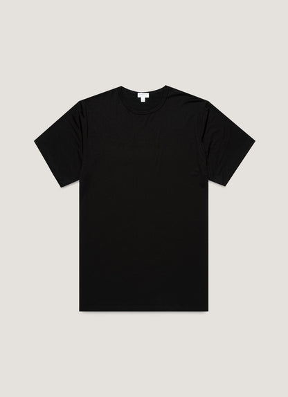 Mens Tencel Tshirt In Black Mtsh4012 Bkaa