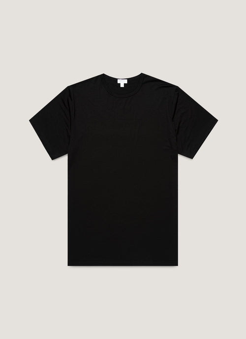 Mens Tencel Tshirt In Black Mtsh4012 Bkaa