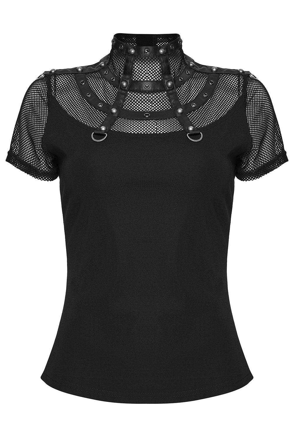 After Dark Fishnet Studded Top