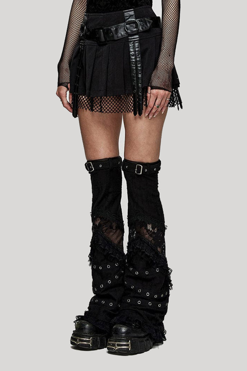 Black Widow Net Mini Skirt