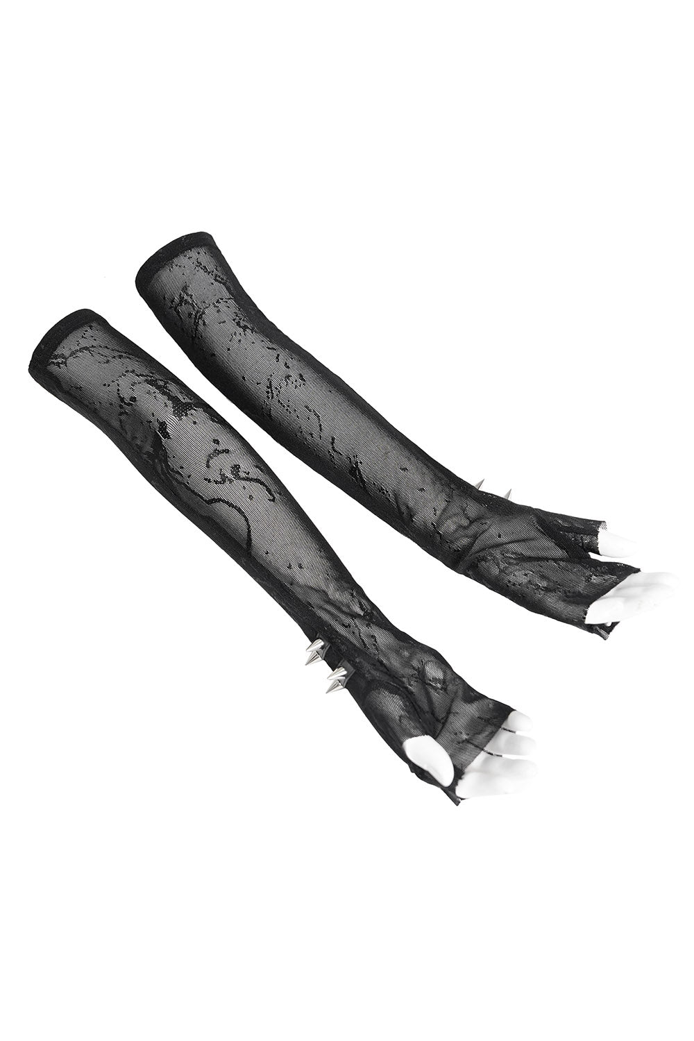 Afterdark Spiked Mesh Gloves