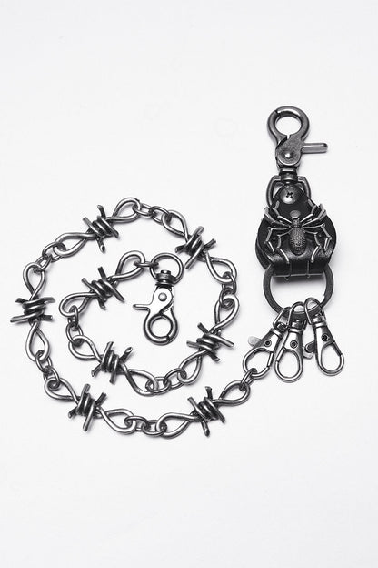 Black Venom Spider Keychain