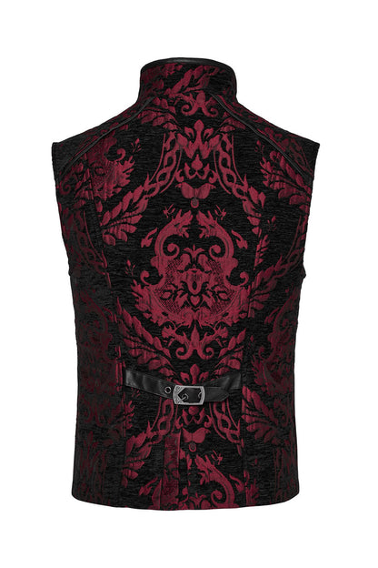 Bloodletting Damask Vest [Black/Red]