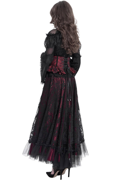 Blood Gardens Ruffle Corset [Red Rose]