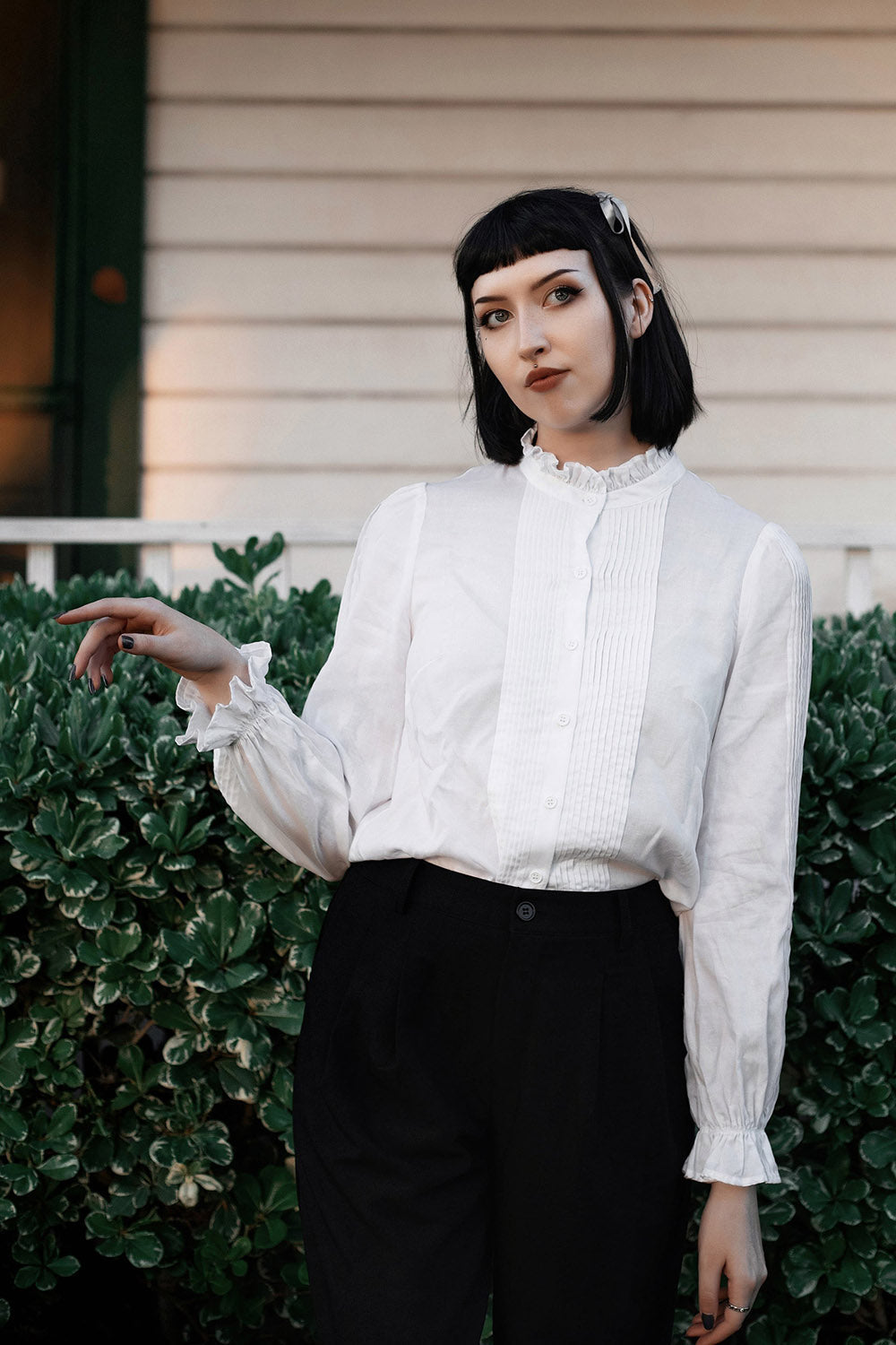 Bateman Button Down Shirt ft. Removable Bow [Unisex]