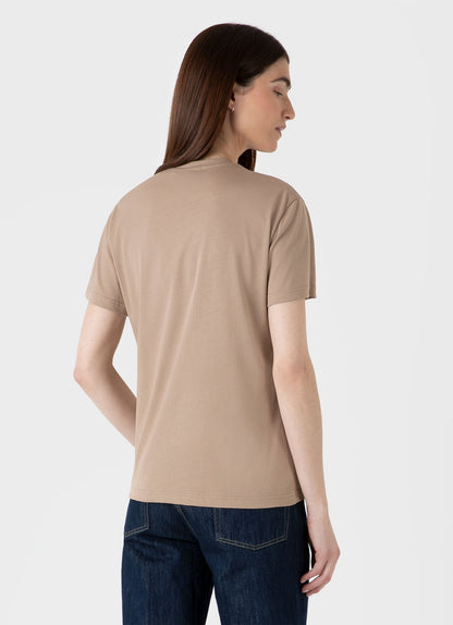 Womens Boy Fit Tshirt In Sandstone Wtsh0087S Brfc